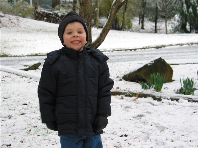 James in the Snow